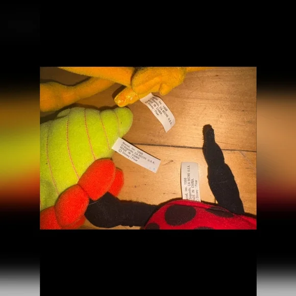 Disney A Bug's Life Heimlich, Slim &  Francis Vintage 1998 Plush Lot of 3 - Picture 6 of 7